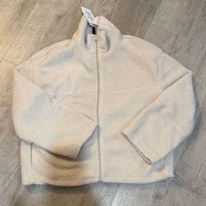 NWT H&M Cream Teddy Jacket
